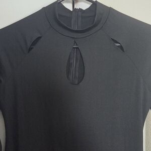 Elegant Black Long Sleeve Dress